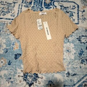 Workshop Tan Knit Top